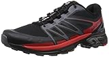 Salomon Wings Pro 2 - Zapatillas de Entrenamiento Hombre, Negro (Black / Dark Cloud / Radiant Red), 42 EU