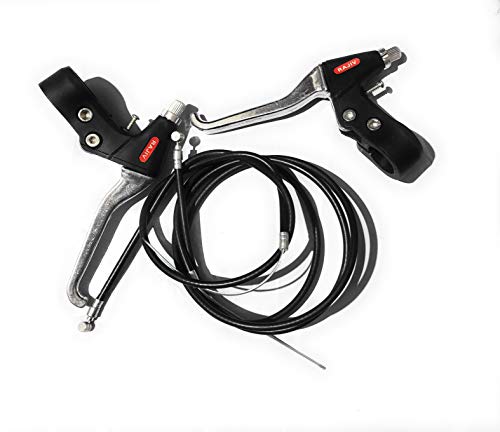 Image of NANAK ISH Power Silver Break Lever and Black Break Wires for Bicycle 26, Metal