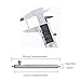 Elifel 18mm Watch Strap Quick Release Spring Bars, 1.8mm Diameter Stainless Steel Watch Band Pins Replacement 4pcs