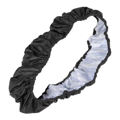 Happyyami 6holes Trampoline Protector Cover Spring Pad for Round Trampolines Durable Anti-Collision Cushion for Boy Girl Easy Installation Outdoor Accessory Black