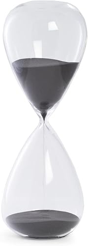 Miniatura 2 de Bey-Berk Temporizador de arena de cristal de 90 minutos con arena roja y naranja