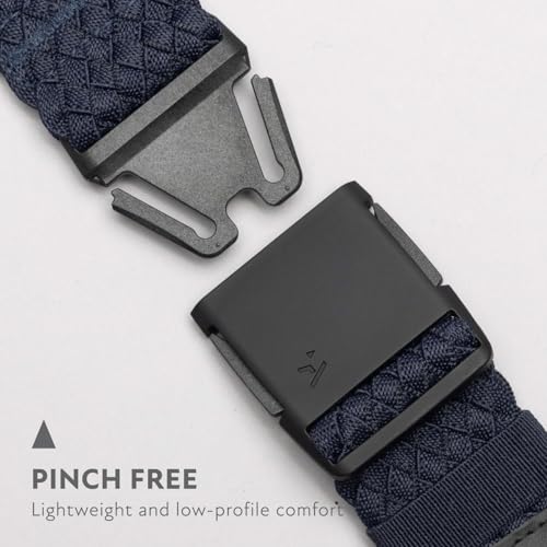 Image of Arcade Belts Futureweave Braided Woven Stretch Belt | For Men and Women, 4 Way Elastic, Metal Free Buckle, Unisex