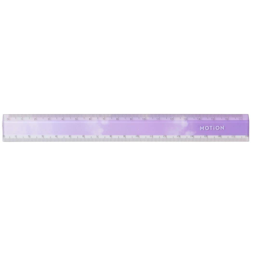 Amazon.co.jp: MOTiON[ものさし]ダブルサイド定規 17cm 【パープル