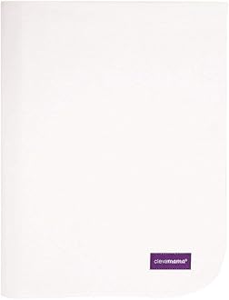 ClevaMama Tencel Waterproof Bed Protector Sheet - Toilet Training Sleep Mat in Reusable and Washable for Incontinence Accidents White, 70x90 cm
