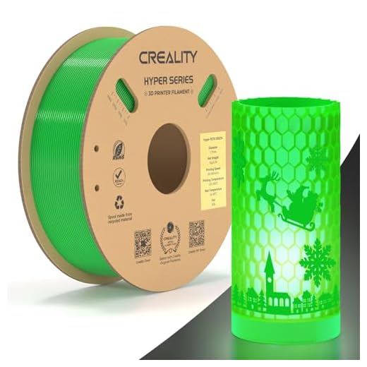 Official Creality Hyper PETG Filament 1.75mm, High Speed 600mm/s 3D Printer Filament PETG, 1kg(2.2lbs)/Spool, Dimensional Accuracy ± 0.05 mm (Green)