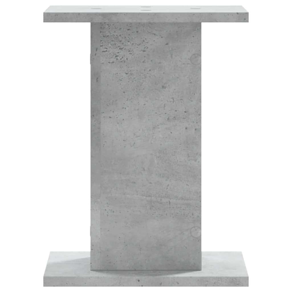 Stojak na rośliny, szary beton, 2 szt., 30 x 30 x 40 cm, materiał drewnopochodny, stabilny stojak na kwiaty z pustą konstrukcją, na balkon, taras, do salonu i ogrodu, jako schody na rośliny i