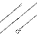 Produktbild Avesano Singapurkette 925 Silber für Damen 1,4 mm Frauen Halskette Damenkette Silberkette ohne Anhänger in 925er Sterling Silber Länge 38 40 42 45 50 60 cm 101082-042