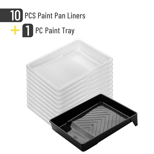 Bac à peinture 22,9 cm Bates avec 10 doublures jetables de grande capacité