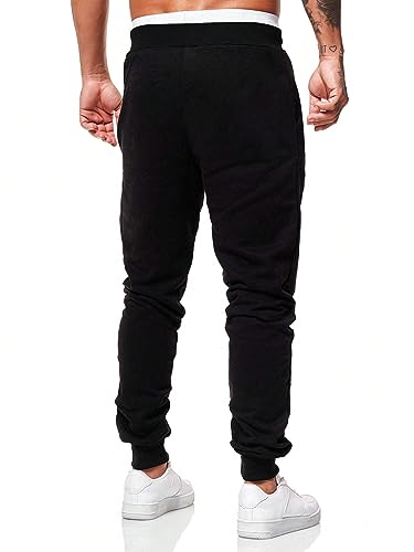 WDIRARA Men's Graphic Print Knot Front Sweatpants Drawstring Elastic Waist Trousers with Pockets4