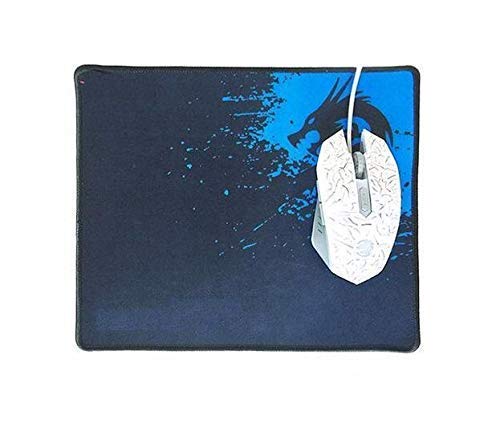 NSinc - Dragon Series Mousepad Mouse Pad, Water Resistant Coating, Rubber Gaming Mouse Pad With Stitched Edges And Non Slippery Rubber Base, Unique Carbon Fibre Dragon Design, (Size: 12 x 9.5 x 0.2 inch) (Random Colour Blue/Green/Red) (B07HDV3XW6) Amazon Price History, Amazon Price Tracker