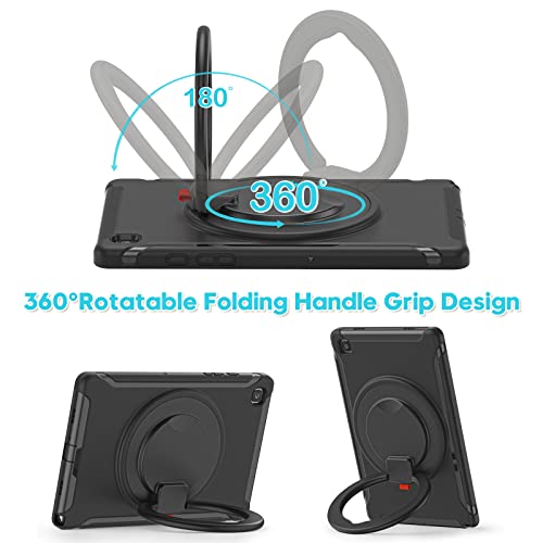 Coque Samsung Tab A7 incassable protège écran intégrale noire - 5