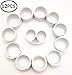 LEEUEE 12Pcs Silicone Slap Bracelets Toy, Slap Bands for Kids - Soft & Safe for Kids Boys and Girls Party Favors- Durable - Customize & Reuse! (White)