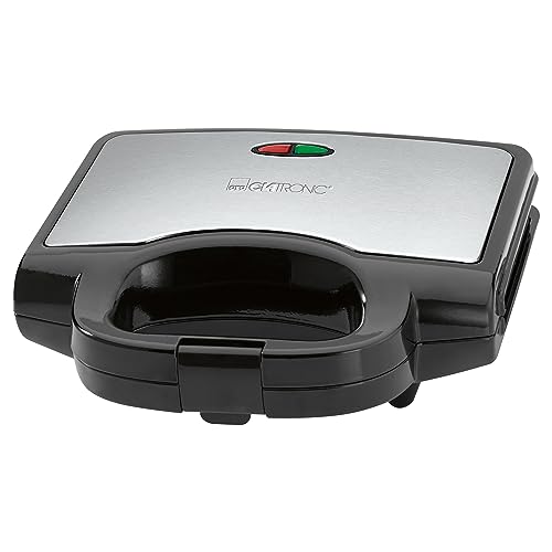 Clatronic ST 3778 sandwich maker 750 W Black, Stainless steel