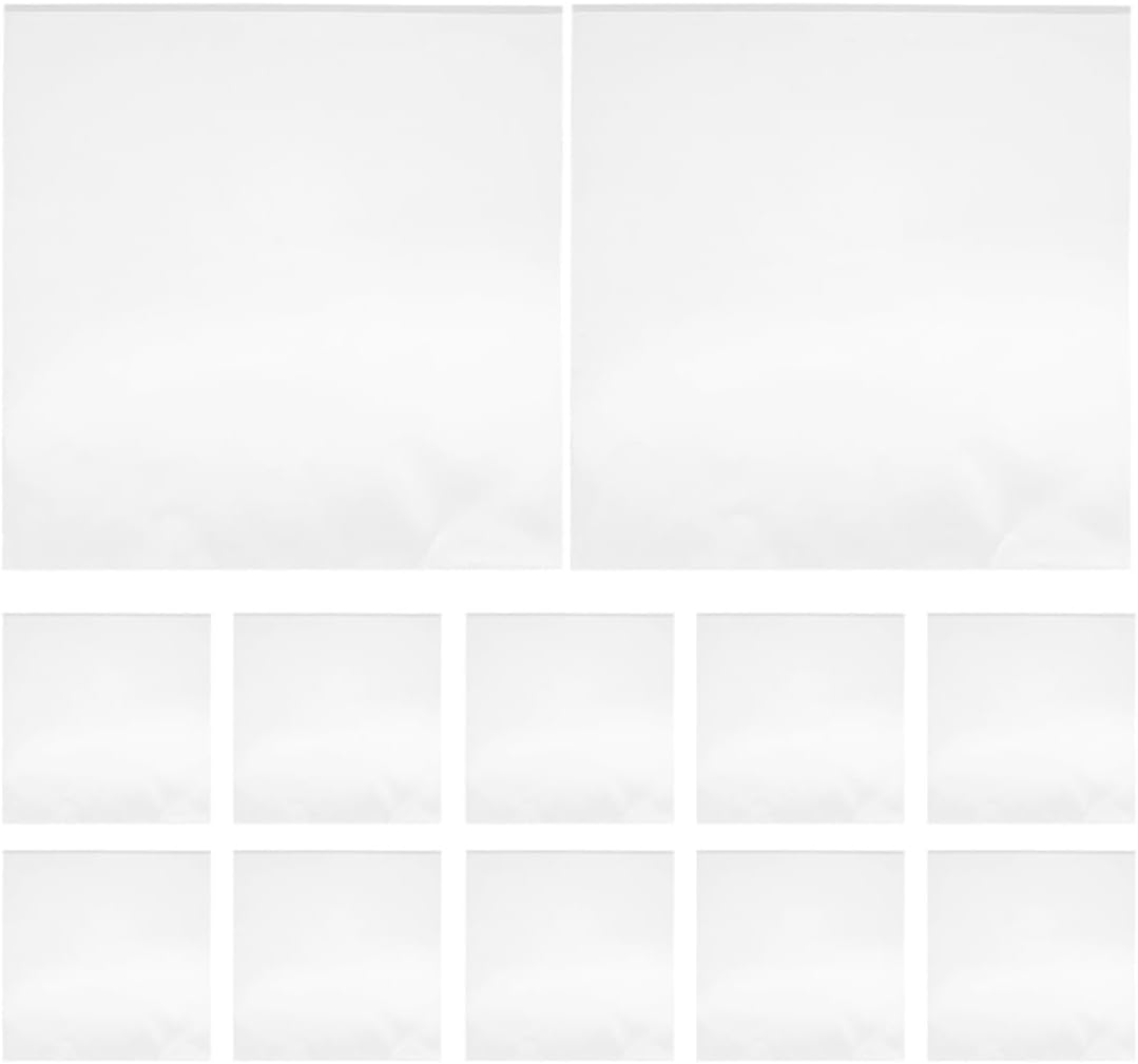 Vinyl for Plastic Protective Sleeves Covers Outer Record 24pcs Albums | White Finish, Tear-resistant Build, Lightweight Reusable Design, Suitable for Collection Storage and Party Organization