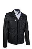 Premium-Lederjacke von Giorgio Capone, feinstes Lammleder, dunkel-blau, 50,52,54,56,58,60,62,64 (60)