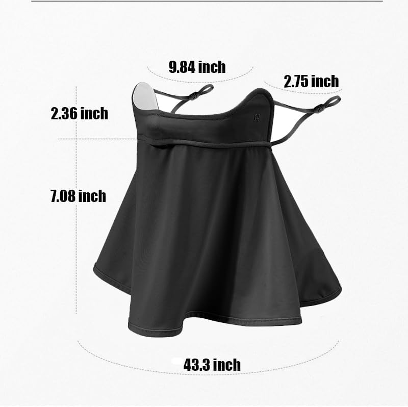 M-YOUNG UV Protection Neck Gaiter Face Cover for Summer Outdoor Activities Balaclava Bandana for Women - Image 4