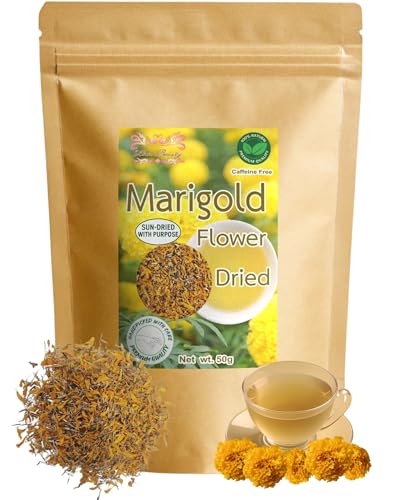 Hida Beauty Dried Premium Marigold Flower 1.76 Ounce