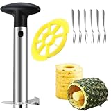 Ananasschneider,Ananas-Schneider 3 in 1,Ananas Schäler aus Edelstahl, spülmaschinengeeignet,Ananas-Entkerner,Premium Ananas Schäler, Core Entferner für Küche, Zuhause