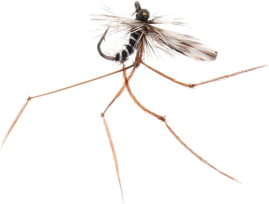 Premium Hand-Tied Trout Nymphs Dry Flies - High Carbon Steel Hooks for Top Water Float Action - for Saltwater and Freshwater Fly Fishing Enthusiasts