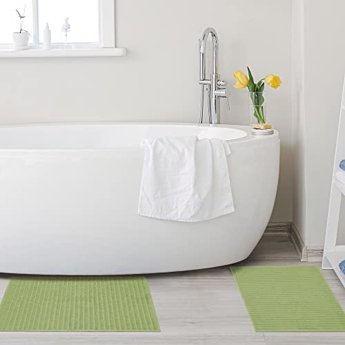 Tapis de bain absorbant Superior en coton fini les pieds froids sur le carrelage - 5