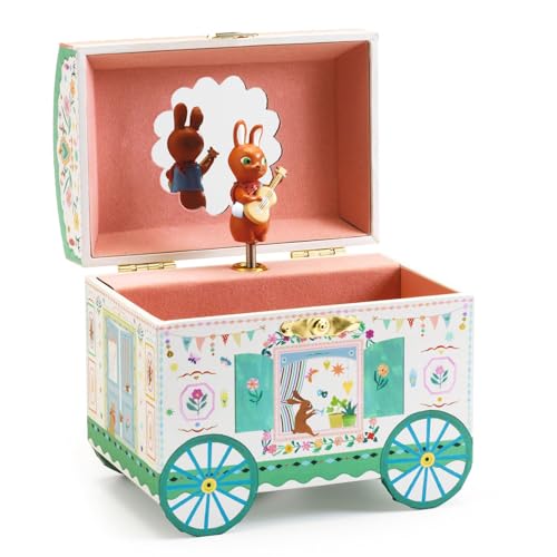 Djeco caravana de juguetes de madera - Roulotte enchantée FSC MIX
