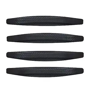 AUTOXYGEN Car Bumper Protector Scratch Gurad Front & Back Strong Durable Carbon Finish (Black) Bumper Protector Accessories for Baleno (Set of 4)