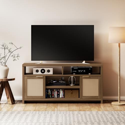 Walsham Rattan Tall TV Stand for TVs up to 65