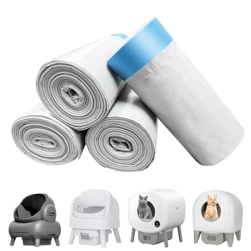 80 Count Cat Litter Box Liner Bags for Open-Top Autoscooper 11 Pet Automatic Self Cleaning Cat Litter Box, Waste Bags, 27