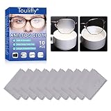 10PCS Antibeschlagtuch, Brillenputztuch, Anti Fog Tücher, Anti Beschlag Reinigungstücher, Mikrofasertücher, Anti-Fog-Tuch für Brillen, Reinigungstuch für wiederverwendbare Gläser