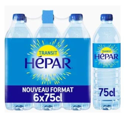 Eau Minérale Naturelle Hepar Le Pack De 6 Bouteilles De 75cl - vue 2