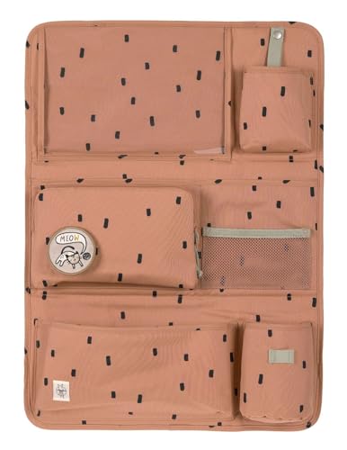 Organisateur voiture enfant Lässig Caramel pour des voyages en famille calmes et ordonnés