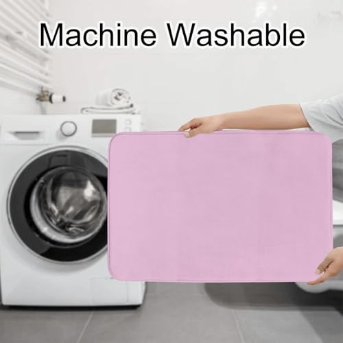 Tapis de salle de bain antidérapant lot de 3 absorbant fleurs de cerisier pour toilettes - 8