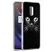 Produktbild ZhuoFan Oneplus 7 Hülle, Schutzhülle Silikon Transparent mit Muster Motiv Handyhülle Ultra Dünn Slim Stoßfest Weich TPU Bumper Case Backcover für Oneplus 7, Schwarze Katze