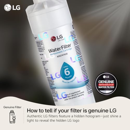 LG LT1000P - 6 Month / 200 Gallon Capacity Replacement Refrigerator Water Filter (NSF42, NSF53, and NSF401) ADQ74793501, ADQ75795105, AGF80300704, or AGF80300705 White - image 5