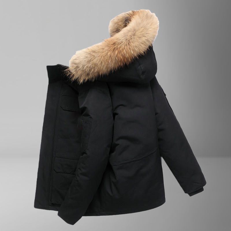 Chaqueta de plumón unisex acolchada de longitud media abrigo grueso de invierno para exteriores 2