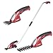 Produktbild WORCRAFT Akku grasschere 7.2V li-ion Batterie, 3-in-1 teleskop heckenschere für Easy Grass und Strauch schneiden, elektrische rasenschere/akku strauchschere/gartenschere mit teleskopstange 80 cm