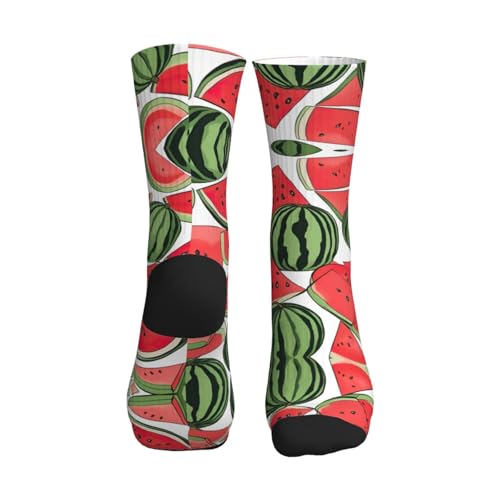 Red Watermelon Sports Running Socks For Women Men, Breathable, Soft And Skin Friendly For Gym,Running,Sport2