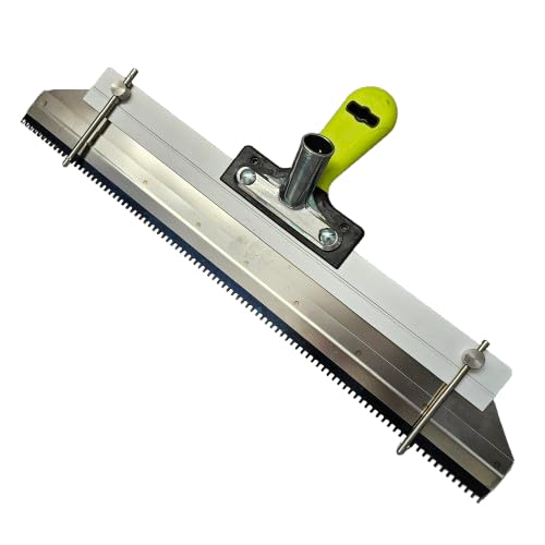 Wolff Professional Screed Rake 56 CM with R2 Replaceble Notched Edge for Levelling Compounds, Liquid Screeds and other Coatings