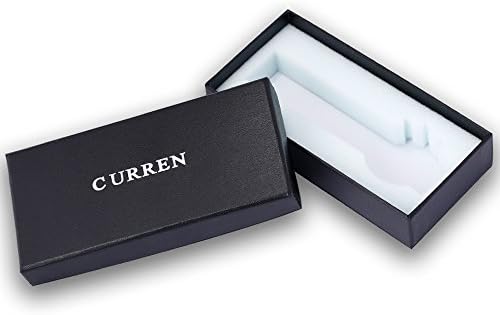 CURREN Men's Watches Quartz Analog Calendar Men Watches Fashion Waterproof Stainless Steel Band Blue, blue, Chronograph
