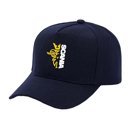 TGFQINAM Gorra De Camionero Deportiva para Hombre Y Mujer Gorra De Golf para Scania Gorra De Béisbol Transpirable con Agujero para La Cola De Caballo Gorra De-Dark Blue||One Size
