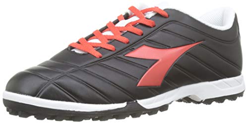 Diadora PICHICHI TF, Zapatillas de fútbol Hombre, Nero Nero Rosso Granatina Bianco...