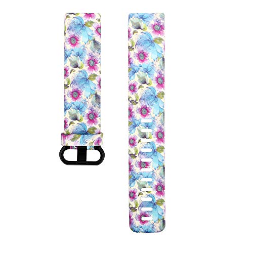 Preisvergleich Produktbild NIUQY Tragbarer Mode Personalisiert Ersatz mode armband silikonband armband Geeignet Kompatibel mit / Ersatz für fitbit charge 3 Einstellbare klassischen Uhrendesign