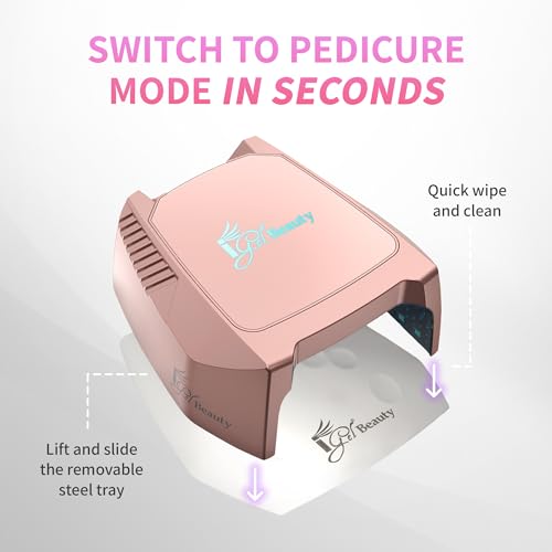 Image of iGel Beauty Hybrid PRO 2.0 UV /LED Nail Lamp - 48W Wireless Rechargeable Nail Dryer, Full Hand Curing, Smart Motion Sensor, Removable Tray, Cordless Gel Lamp for Manicure & Pedicure