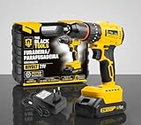 Furadeira E Parafusadeira De Impacto Brushless A Bateria 21v Tb-21b The Black Tools