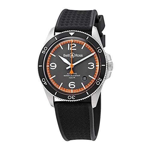 Bell and Ross Vintage V2-92 Garde Cotes Automatic Matte Grey Dial Men's Watch BRV292-ORA-ST/SRB