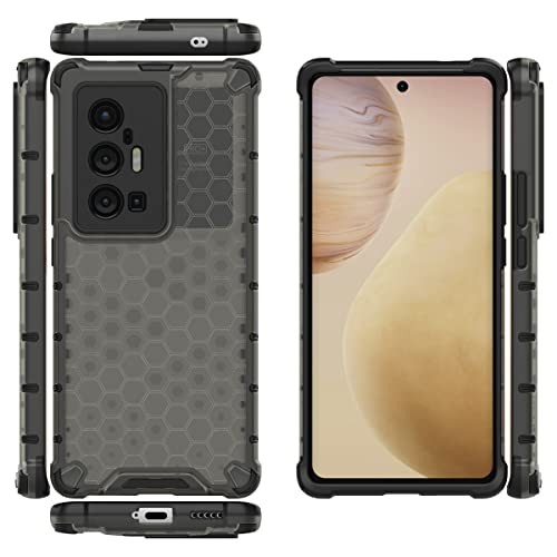 Image of Glasgow Back Case Cover Compatible with Vivo X70 Pro Plus /Pro+ (Stylish Design) - Black