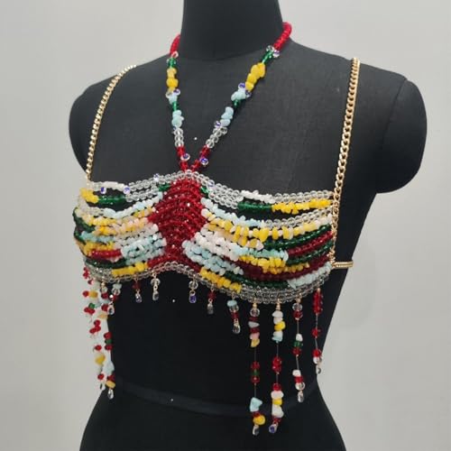 Cadena de pecho con cuentas para deslumbrar en la playa este verano 3