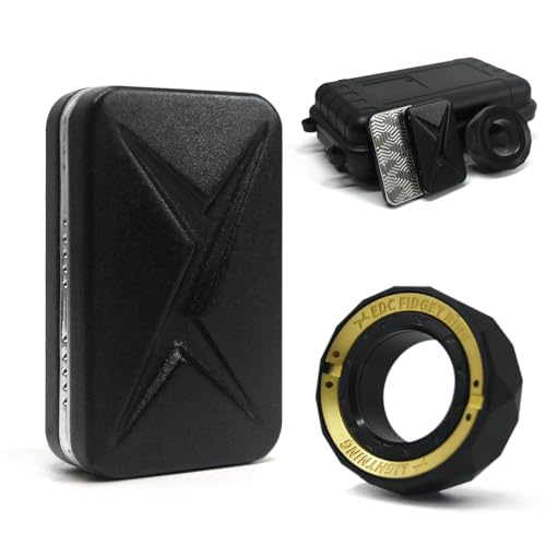 JUDIXY Fidget Toys 2 Pack, Trackless Fidget Slider, Fidget Ring