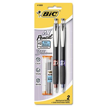 6 Pack AI Mechanical Pencil, 0.5mm, 2/Pack by BIC CORP. (Catalog Category: Paper, Pens & Desk Supplies / Pencils / Mechanical)