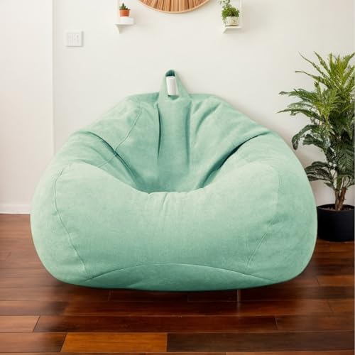Genérico Funda de Tela para Silla de Puff sin Relleno - para Relajación en Exterior e Interior, Silla Lounge, Cojín de Dormitorio,L,70 * 80cm
